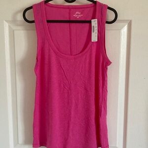 J. Crew Vibrant Pink Tank Top